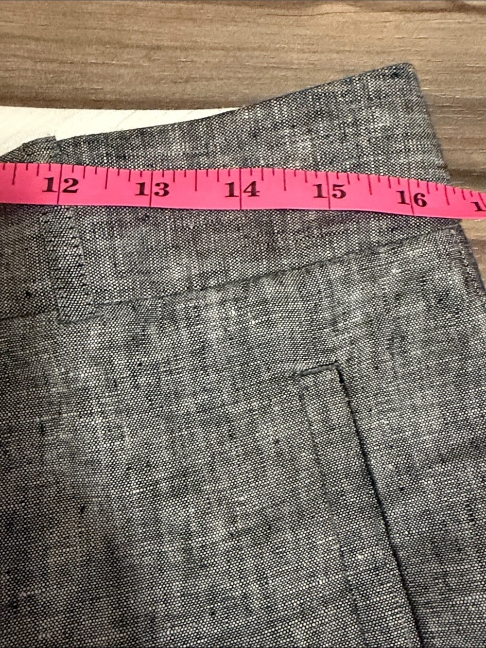 Banana Republic Pants Womens Sz. 8 The Martin Fit Pleated Trouser Gray Linen